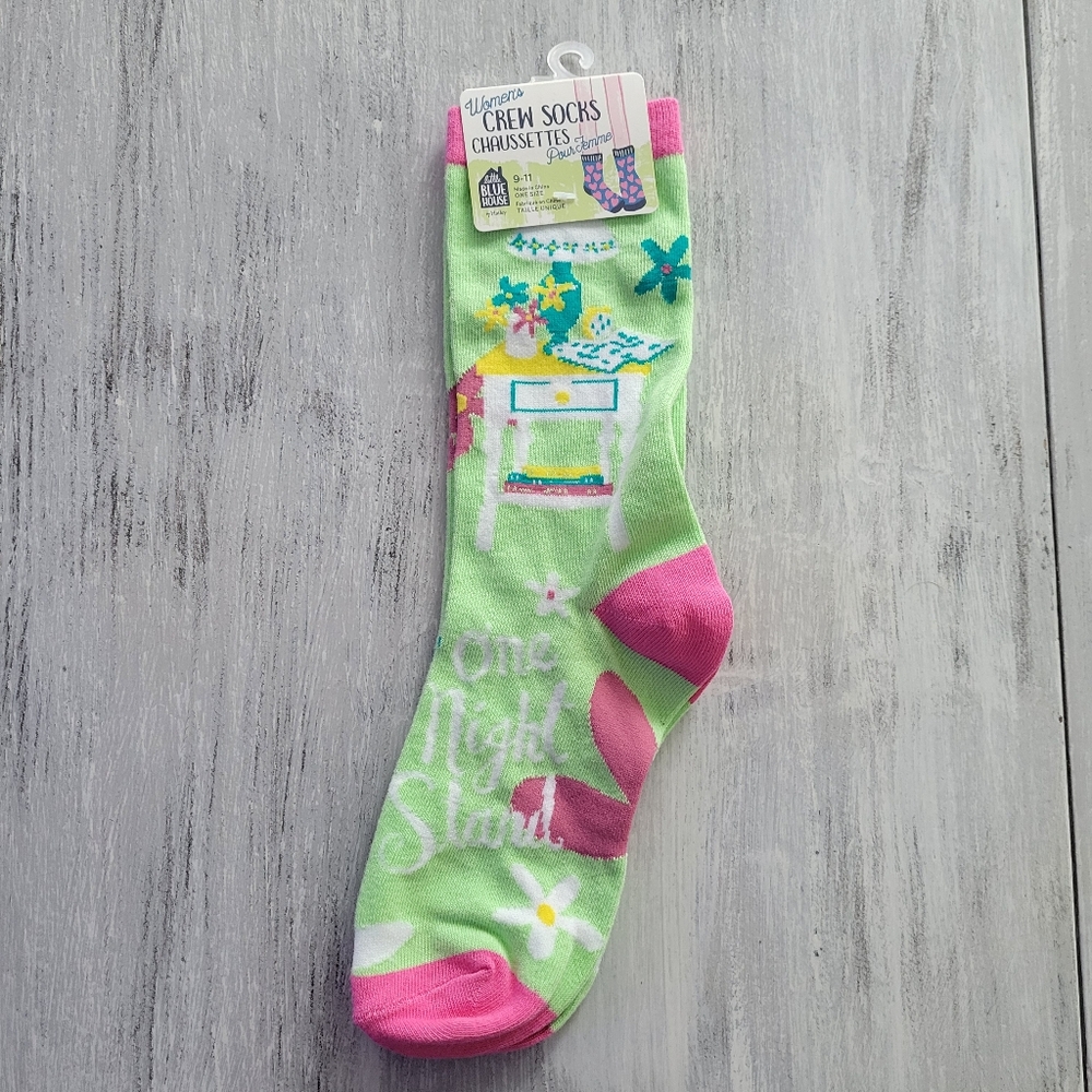 2/$15 One Night Stand Crew Socks